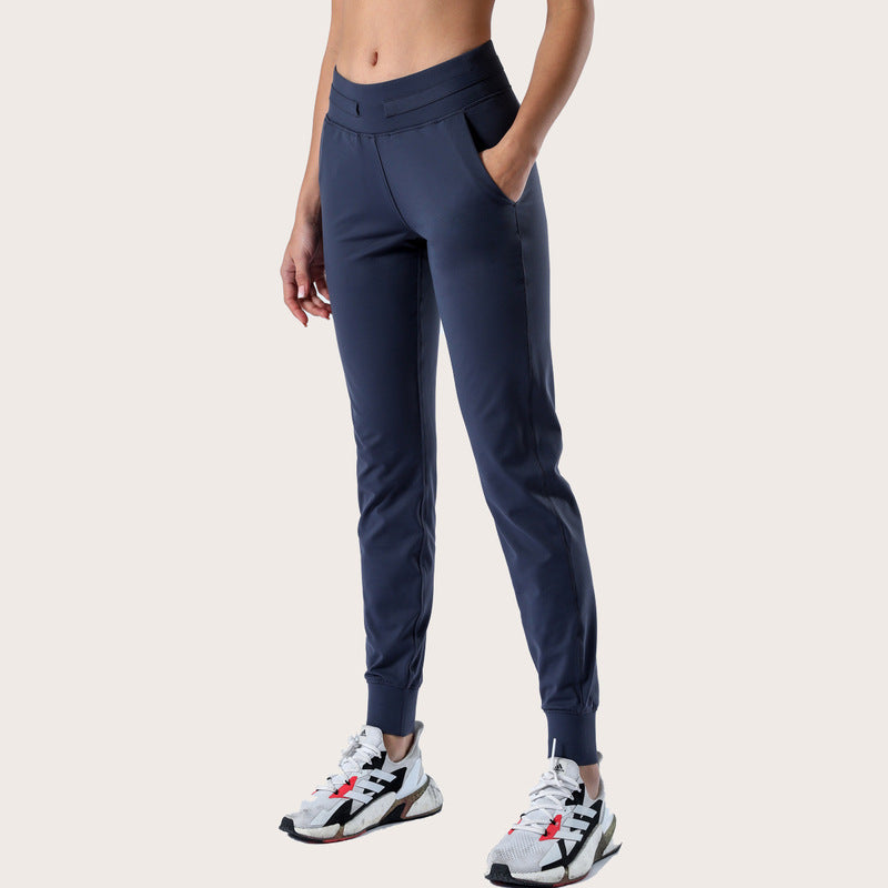 Loose Fit Yoga Pants with Ankle Cuff