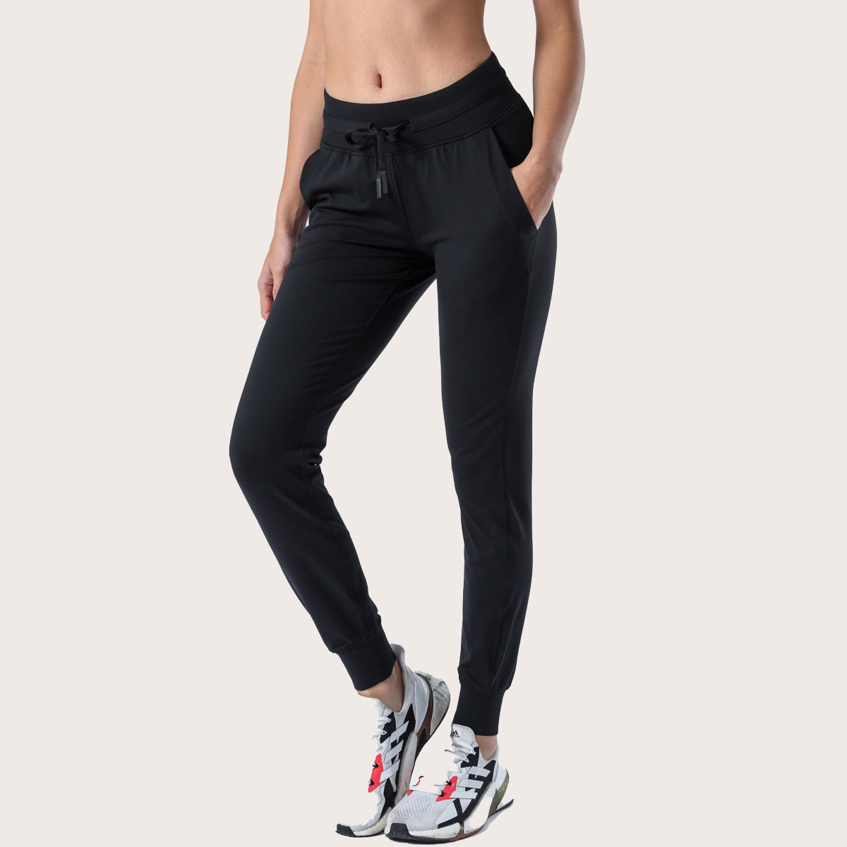 Loose Fit Yoga Pants with Ankle Cuff