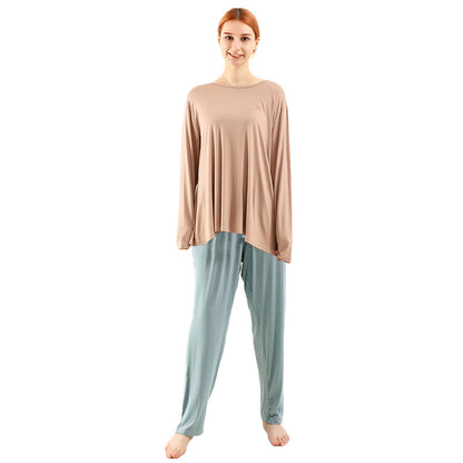Loose-fitting, high-elasticity long-sleeved trousers suit