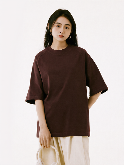 Loose-fitting short sleeves