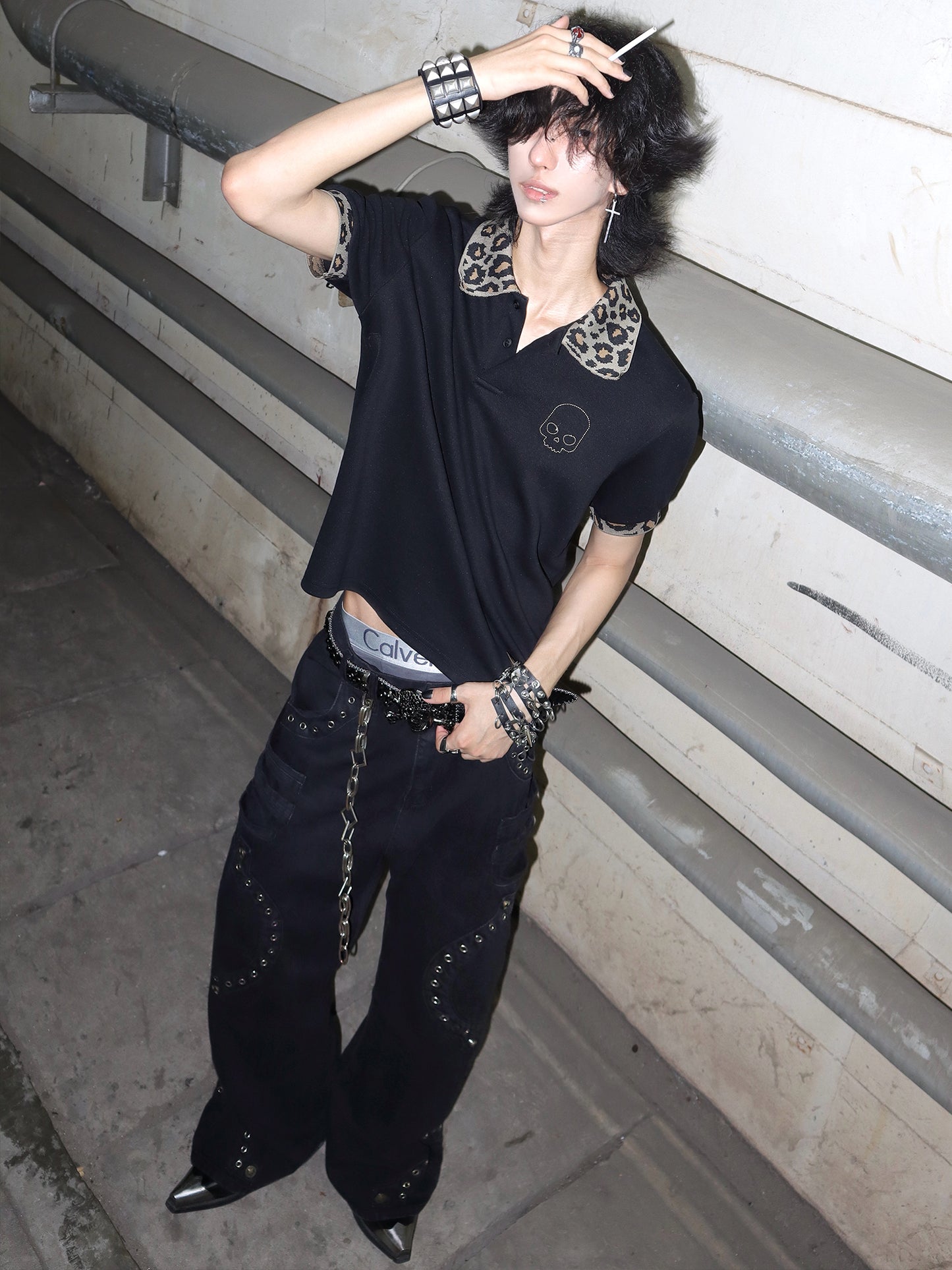 Loose flared jeans