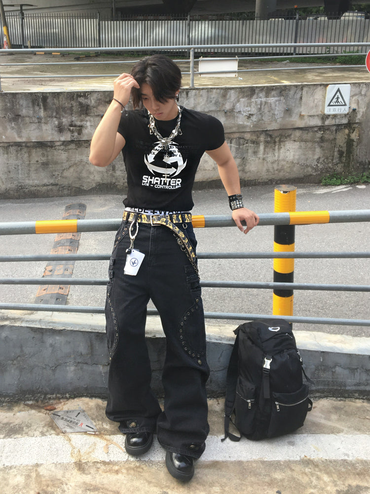 Loose flared jeans