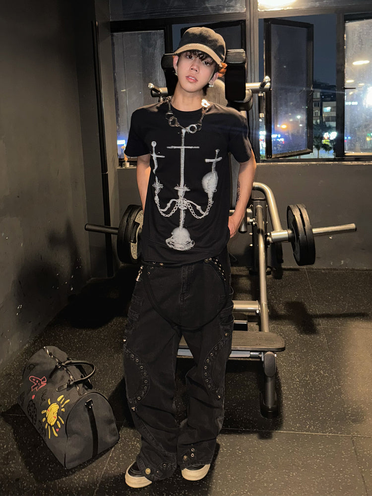 Loose flared jeans