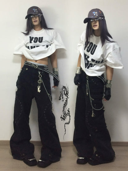 Loose flared jeans