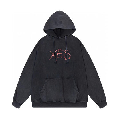Loose hoodie and sweatshirt