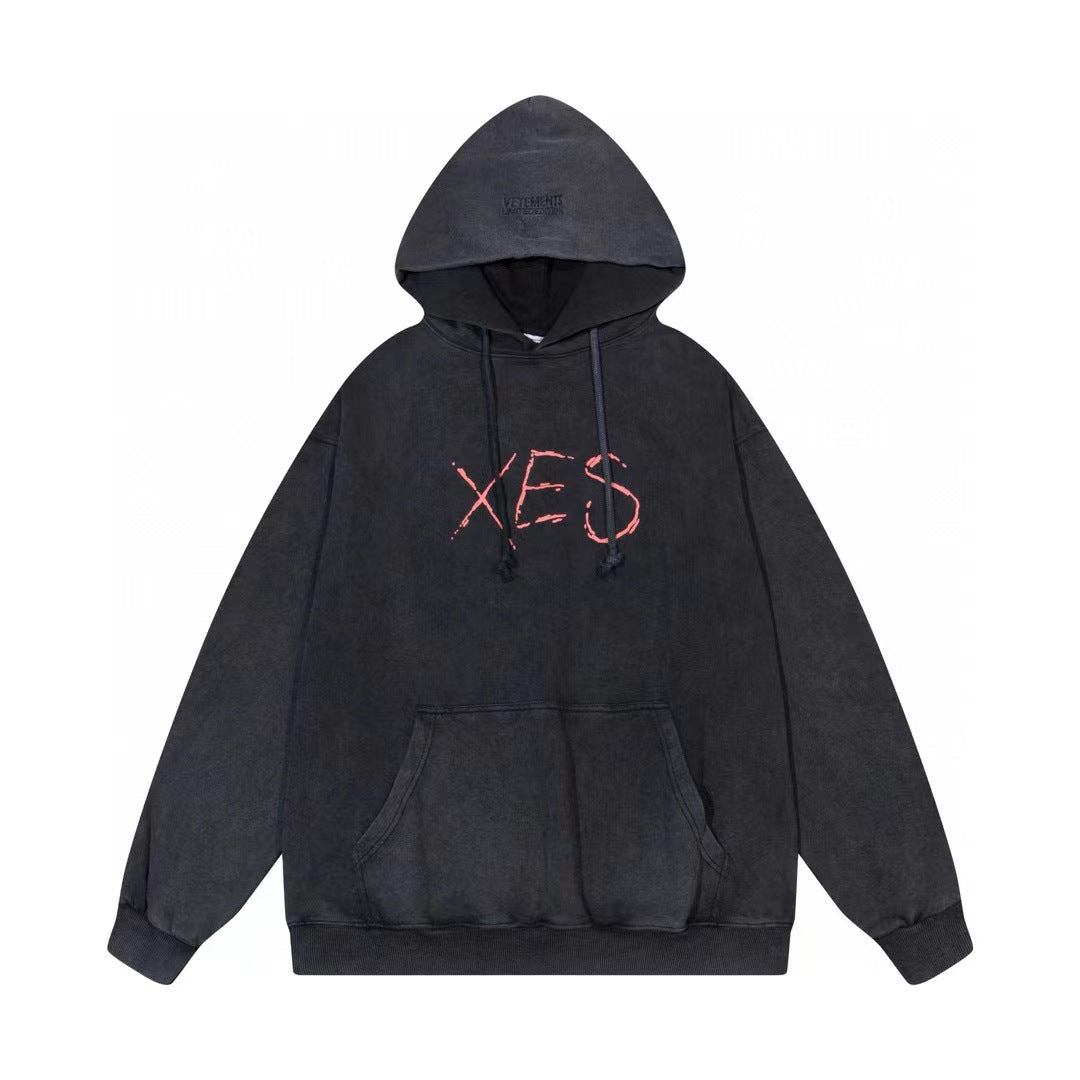 Loose hoodie and sweatshirt