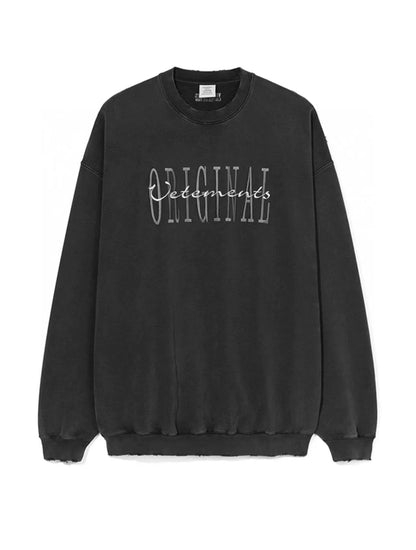 Loose hoodie and sweatshirt