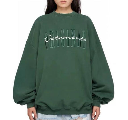 Loose hoodie and sweatshirt