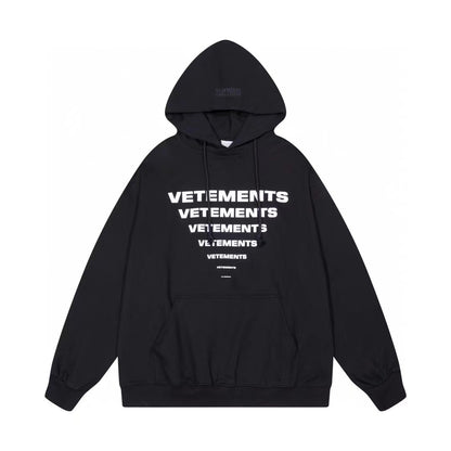 Loose hoodie and sweatshirt