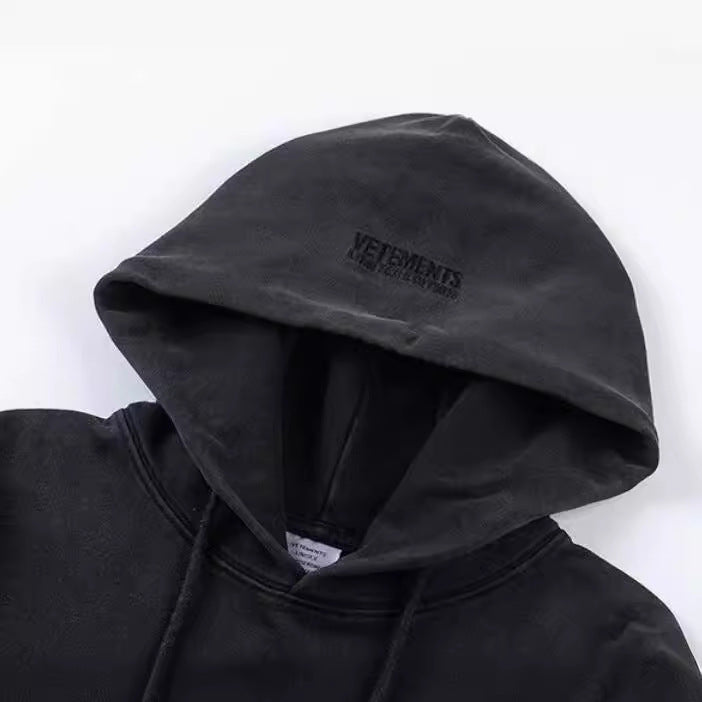 Loose hoodie and sweatshirt