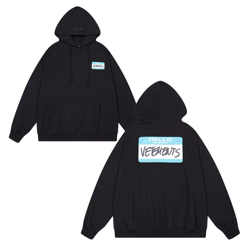 Loose hoodie and sweatshirt