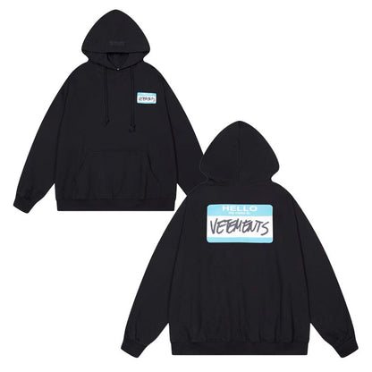 Loose hoodie and sweatshirt