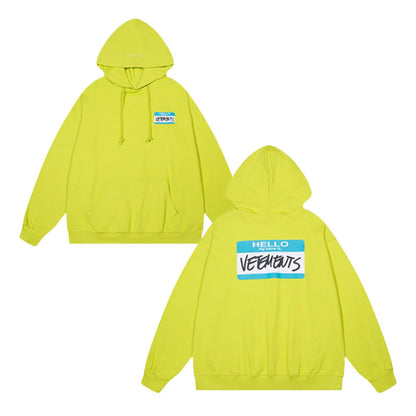 Loose hoodie and sweatshirt