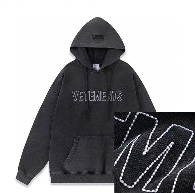 Loose hoodie and sweatshirt