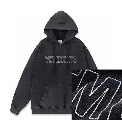 Loose hoodie and sweatshirt