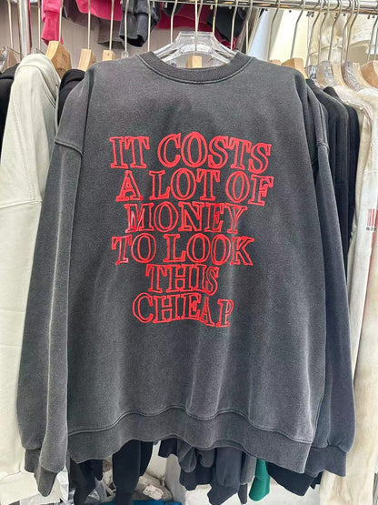 Loose hoodie and sweatshirt