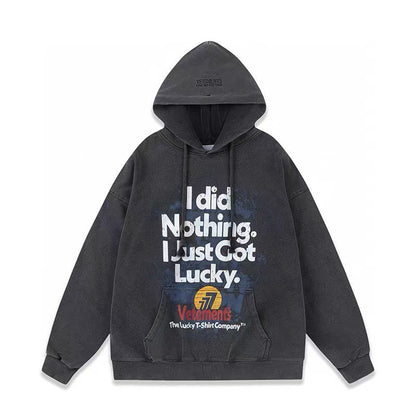 Loose hoodie and sweatshirt