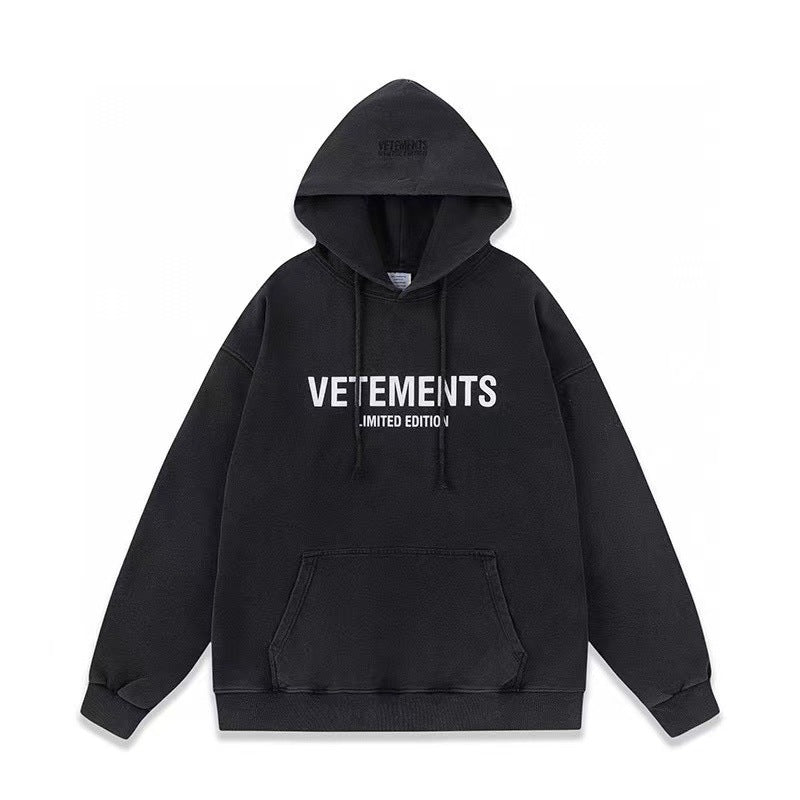 Loose hoodie and sweatshirt