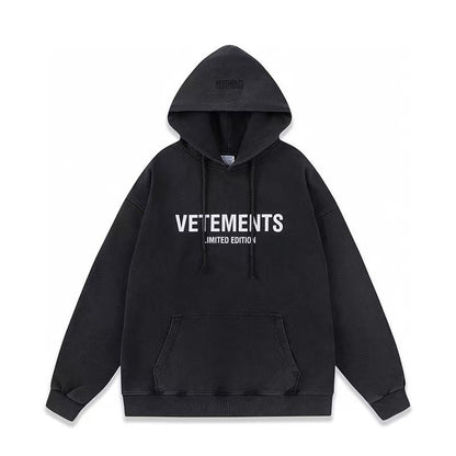 Loose hoodie and sweatshirt