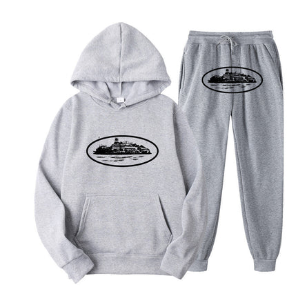 Loose hoodie set for trendy street wear