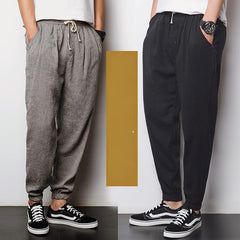 Black ankle-length pants