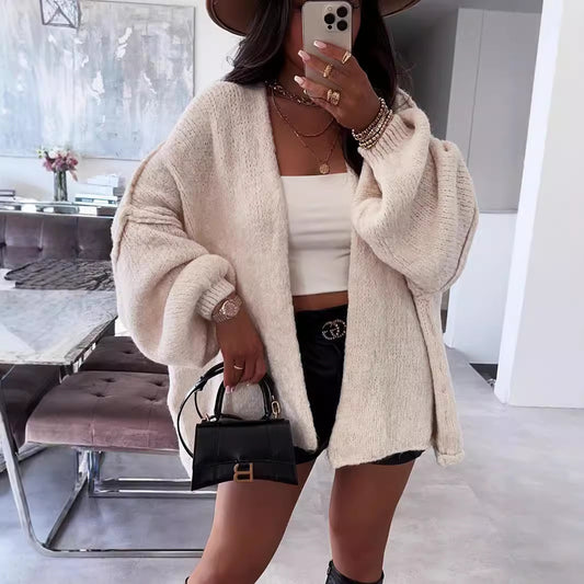 Loose Knitted Cardigan for Women
