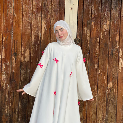 Loose-knotted long robe