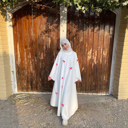Loose-knotted long robe