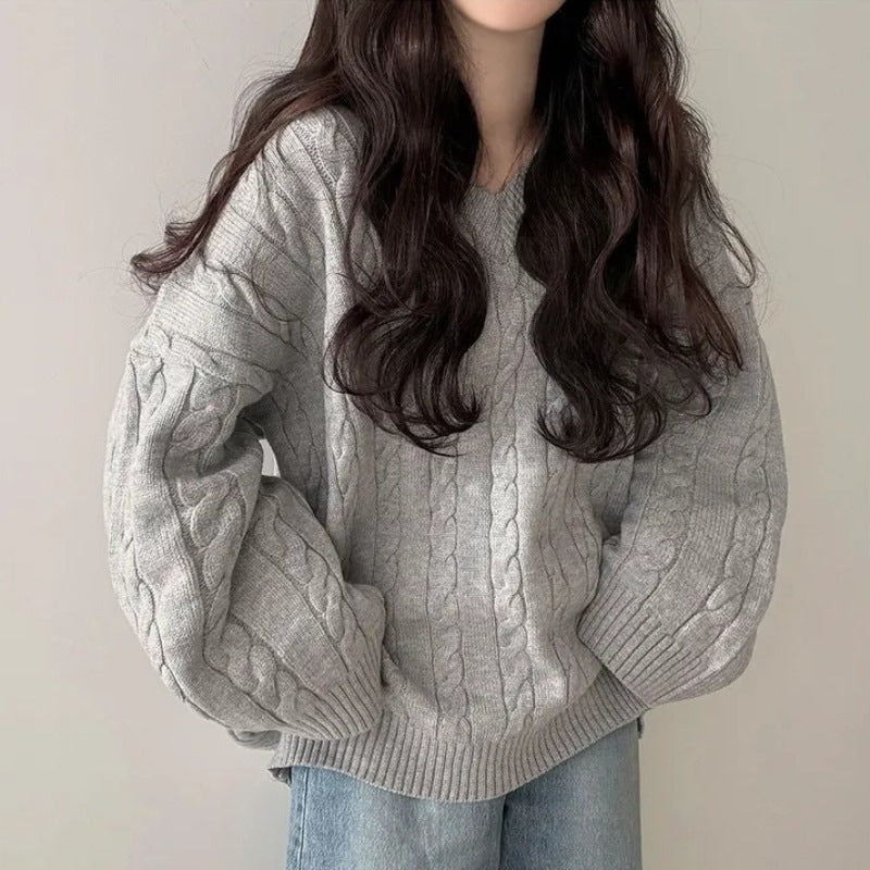 Loose Lazy Autumn and Winter Sweater for Women