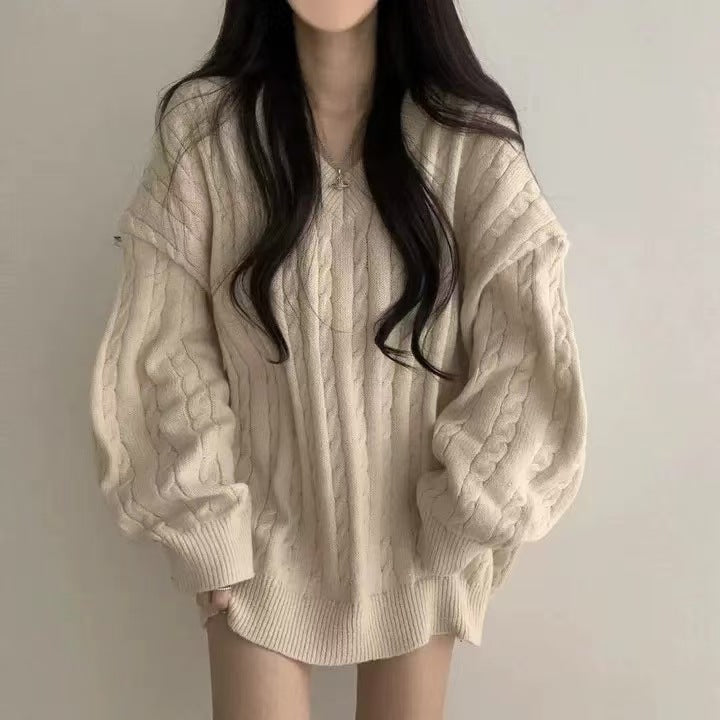 Loose Lazy Autumn and Winter Sweater for Women