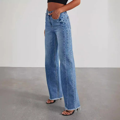Loose-leg jeans