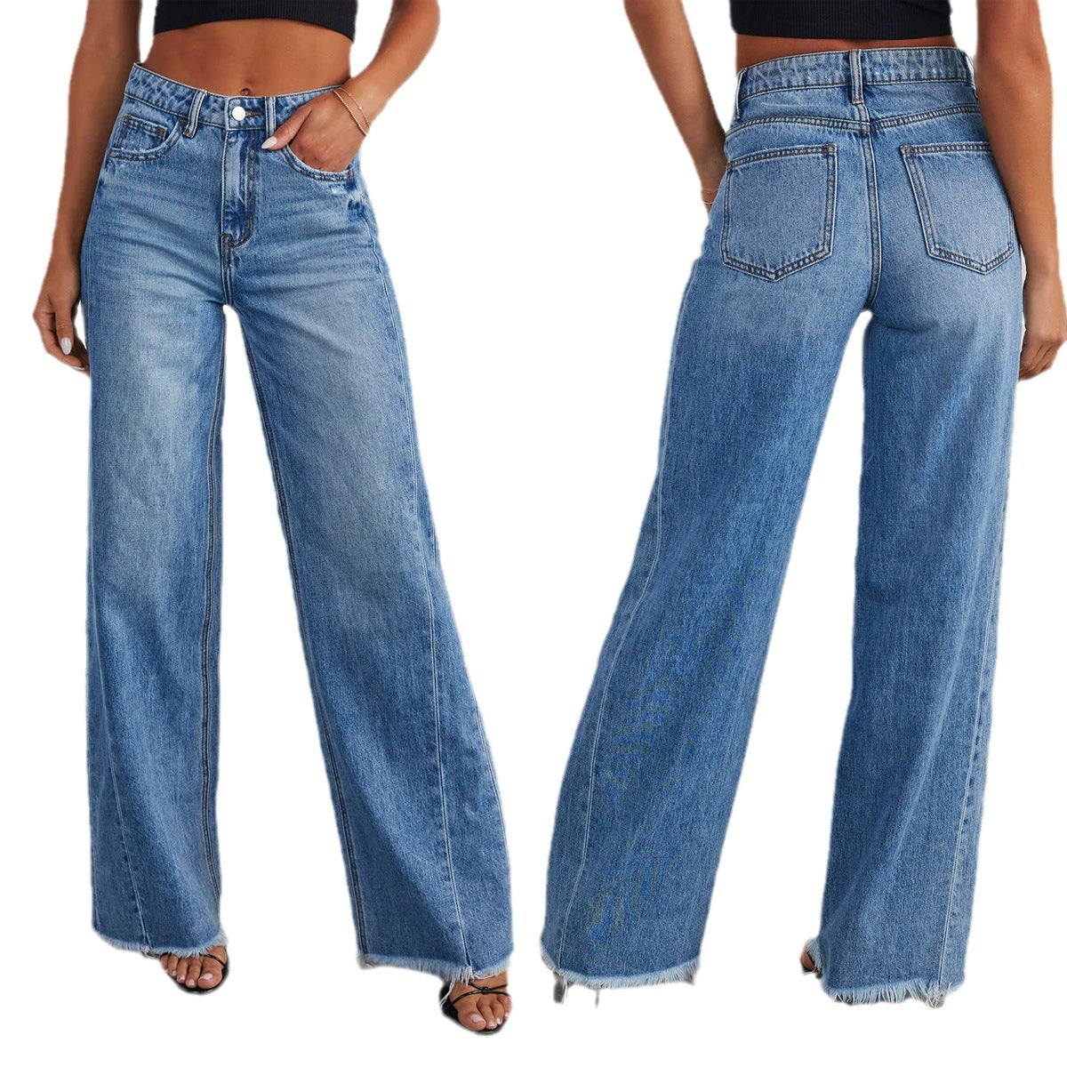 Loose-leg jeans
