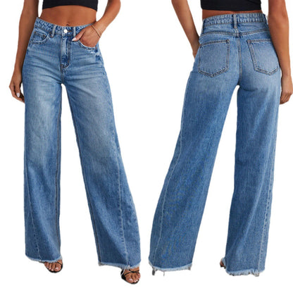 Loose-leg jeans