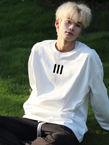 Loose long-sleeved T-shirt