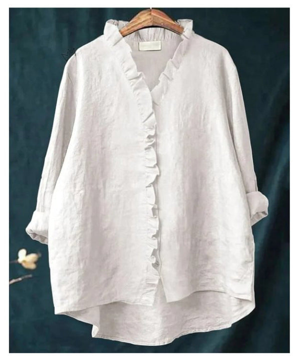 Loose Print Round Neck Casual Women's T-shirt