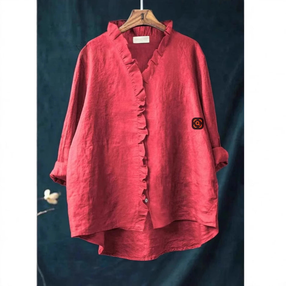 Loose Print Round Neck Casual Women's T-shirt