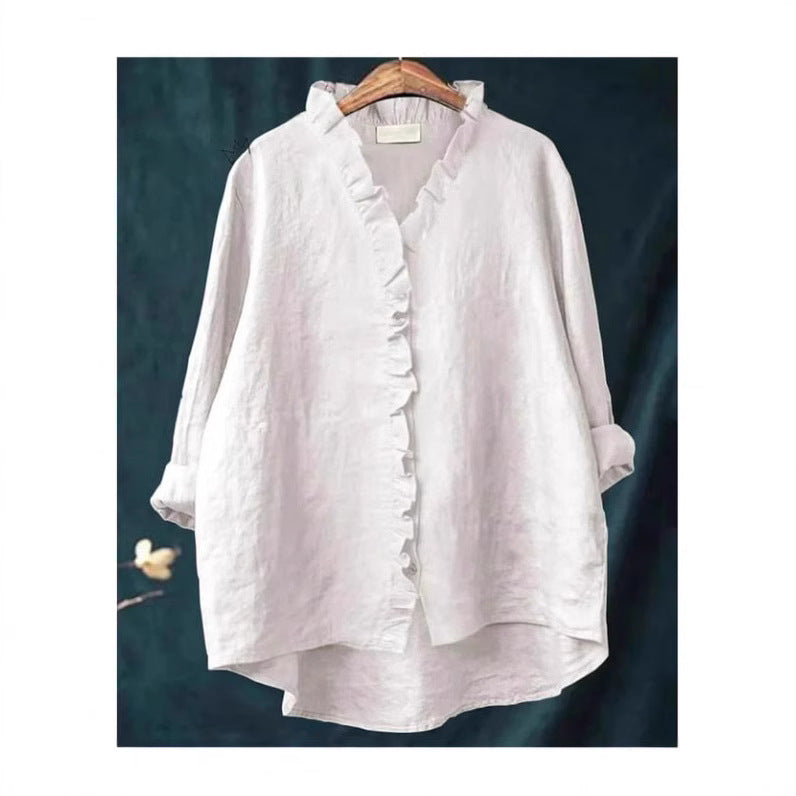 Loose Print Round Neck Casual Women's T-shirt