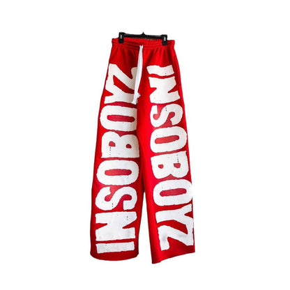 Loose Print Street Style Pants