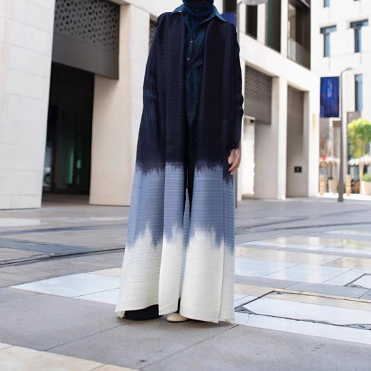 Loose printed lapel robe