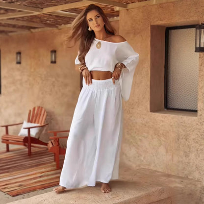 Loose Round Neck Shoulder suit