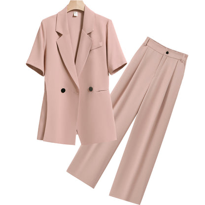 loose short sleeve suit jacket