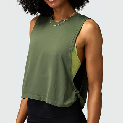 Loose Sleeveless Sports Vest for Women