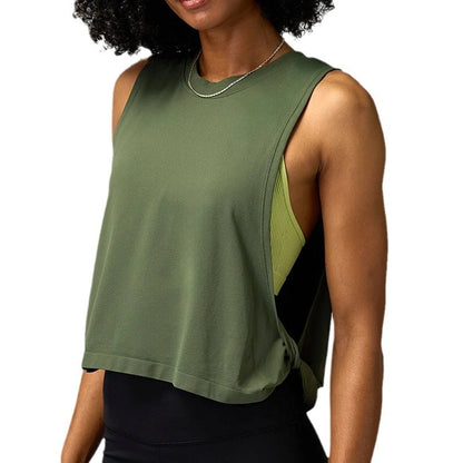 Loose Sleeveless Sports Vest for Women