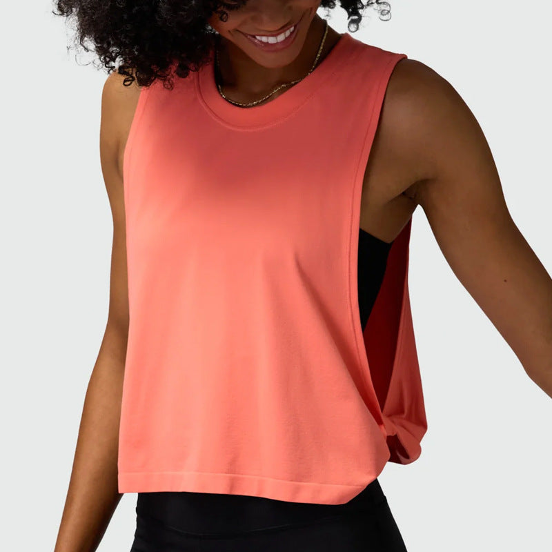 Loose Sleeveless Sports Vest for Women
