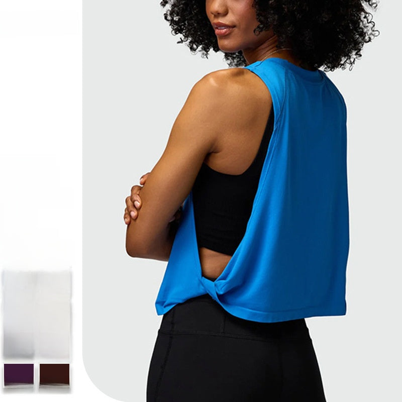 Loose Sleeveless Sports Vest for Women