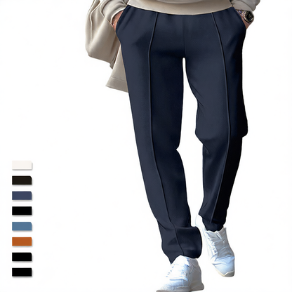 Loose straight-leg sport and casual trousers