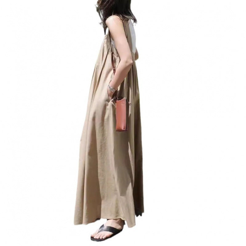 Loose strappy A-line dress