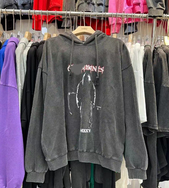 Loose t-shirt hoodie for both men and women