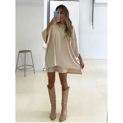 Loose T-Shirt + Tight Shorts