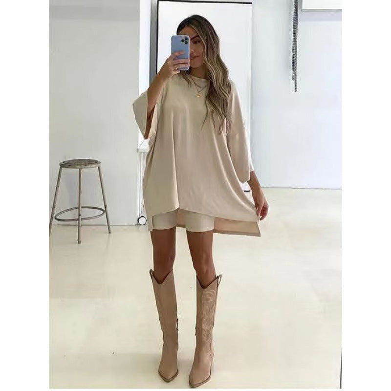 Loose T-Shirt + Tight Shorts
